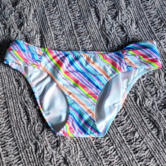 Victoria's Secret Other - VS Stripe Mid Rise Swim Bottom